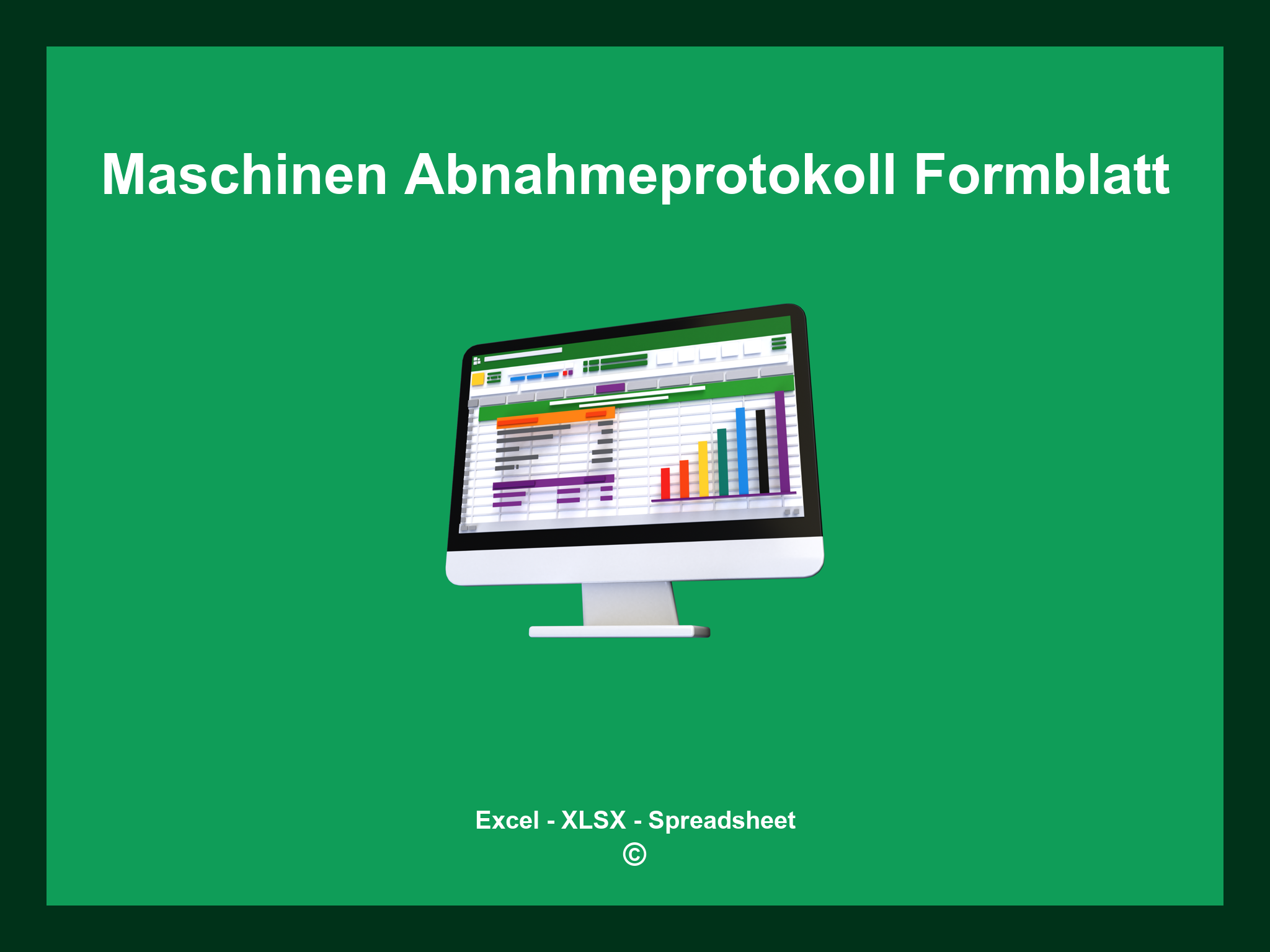Maschinen Abnahmeprotokoll Formblatt