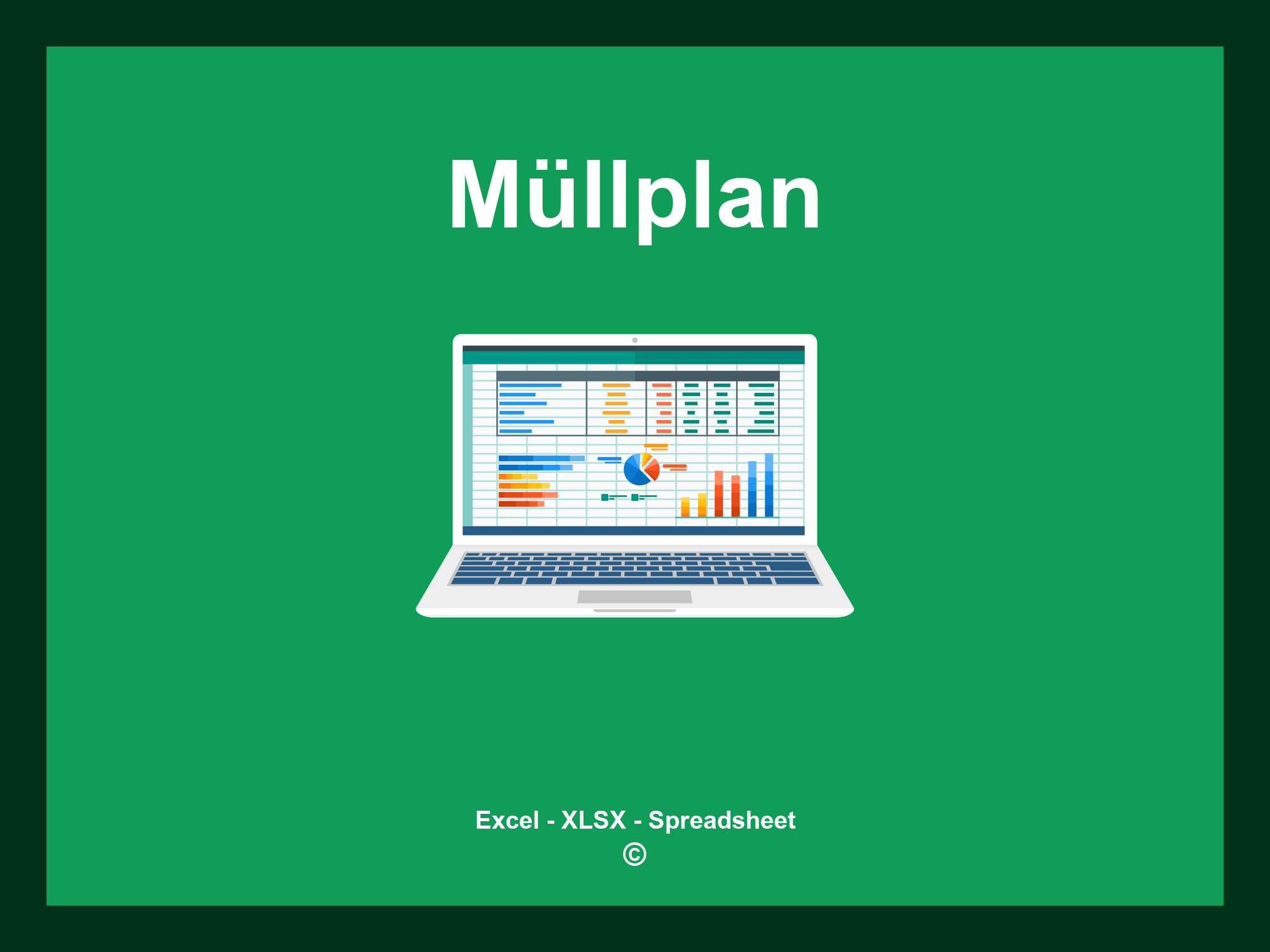 Müllplan Vorlage
